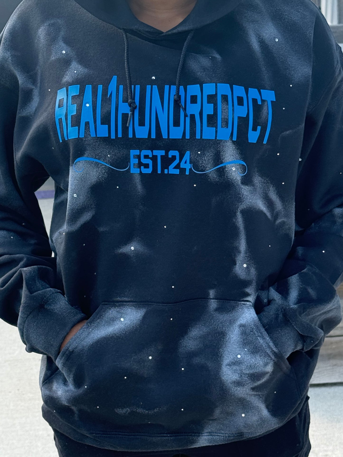 Limited R1HP Deep Black & Blue Lions Hoodie