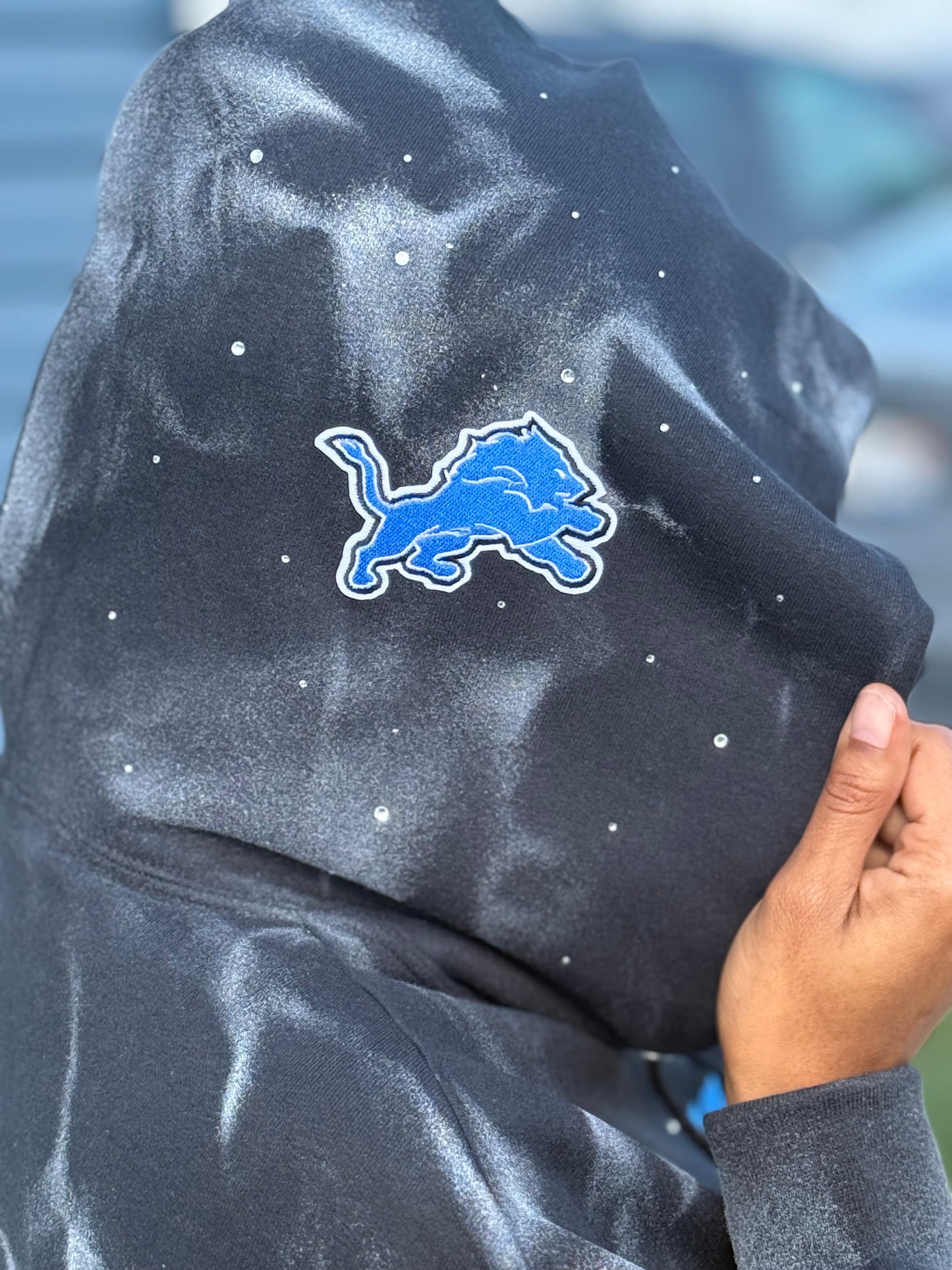 Limited R1HP Deep Black & Blue Lions Hoodie